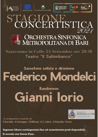 Concerto Orchestra Sinfonica Metropolitana di Bari - 24 Settembre