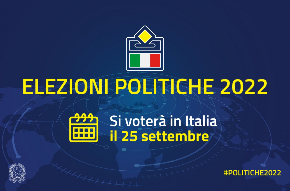 Elezioni Politiche 2022: esercizio dell&#039;opzione di voto in Italia per gli elettori residenti all&#039;estero